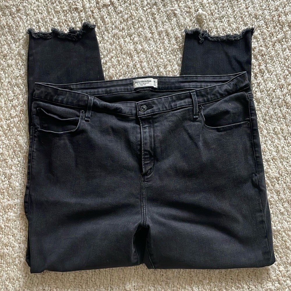 Abercrombie & Fitch super skinny ankle high rise jeans